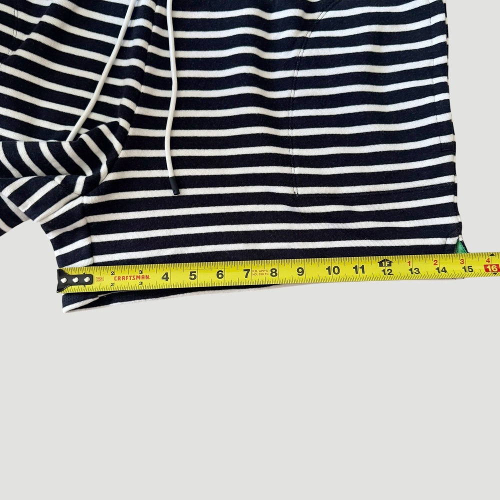 T by‎ Talbots Navy White Striped Cotton Knit Lounge Shorts XL Nautical Pockets - Picture 8 of 9
